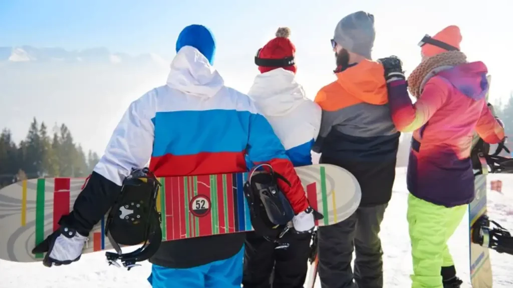 Pessoas na Festa da Neve em Bariloche 