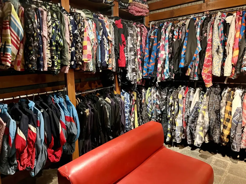 Roupas de neve em Bariloche